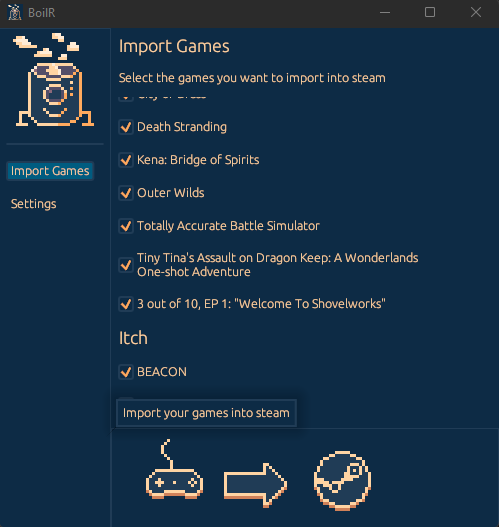 BoilR Screenshot